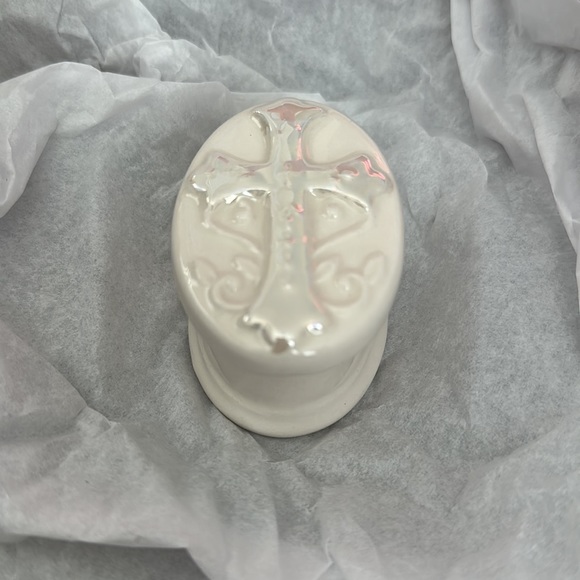 Porcelain Trinket Box for Christians Catholics Baptism Christening Gift - Picture 3 of 6